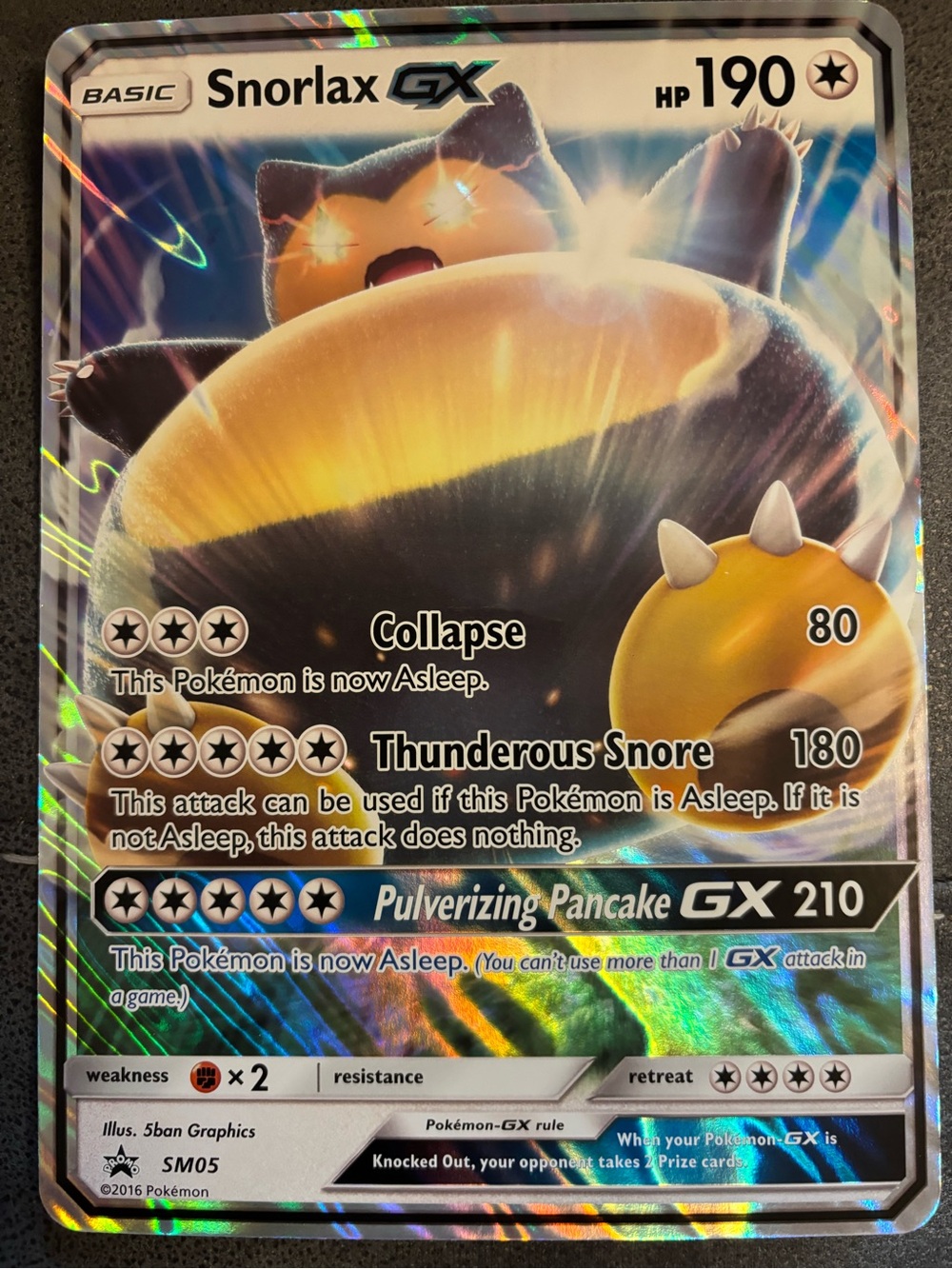 Pokemon Snorlax JUMBO GX Holographic
